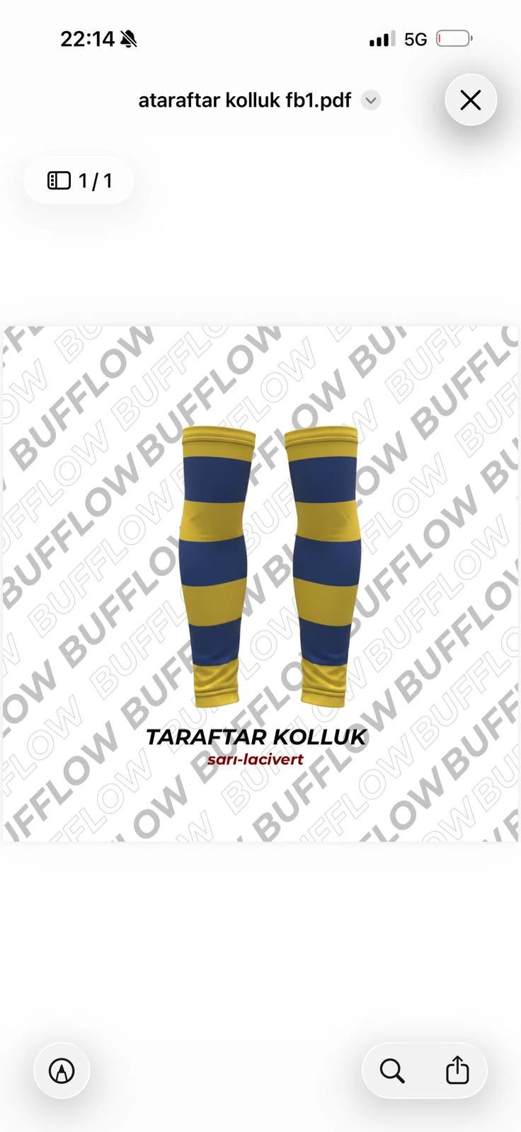 TARAFTAR KOLLUK (SARI-LACİVERT)