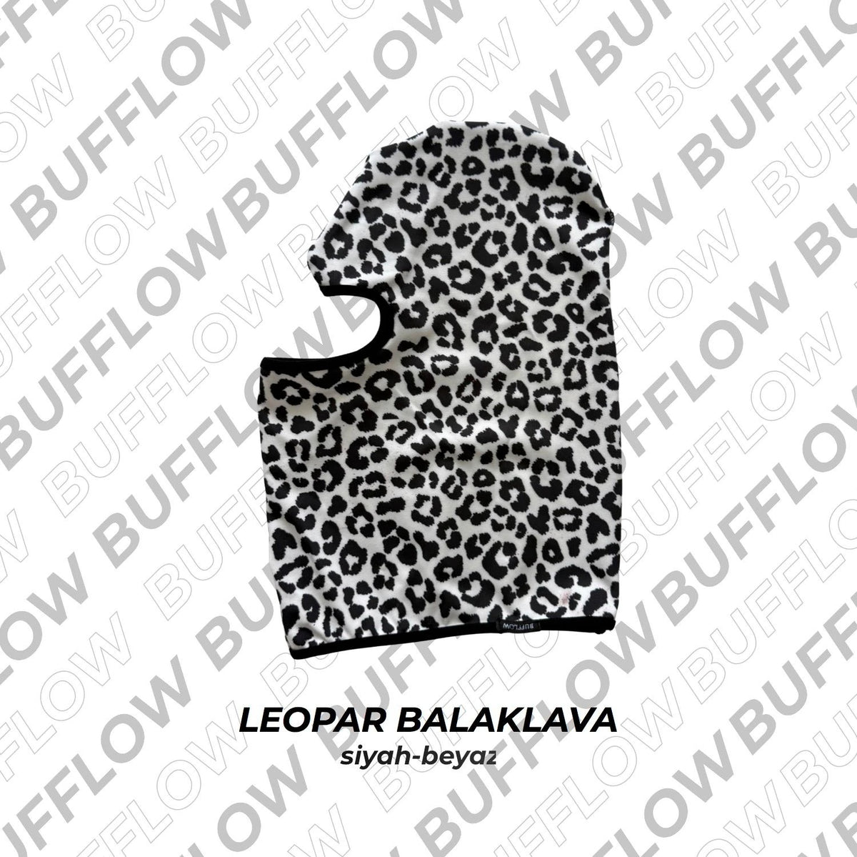 LEOPAR BALAKLAVA (SİYAH-BEYAZ)