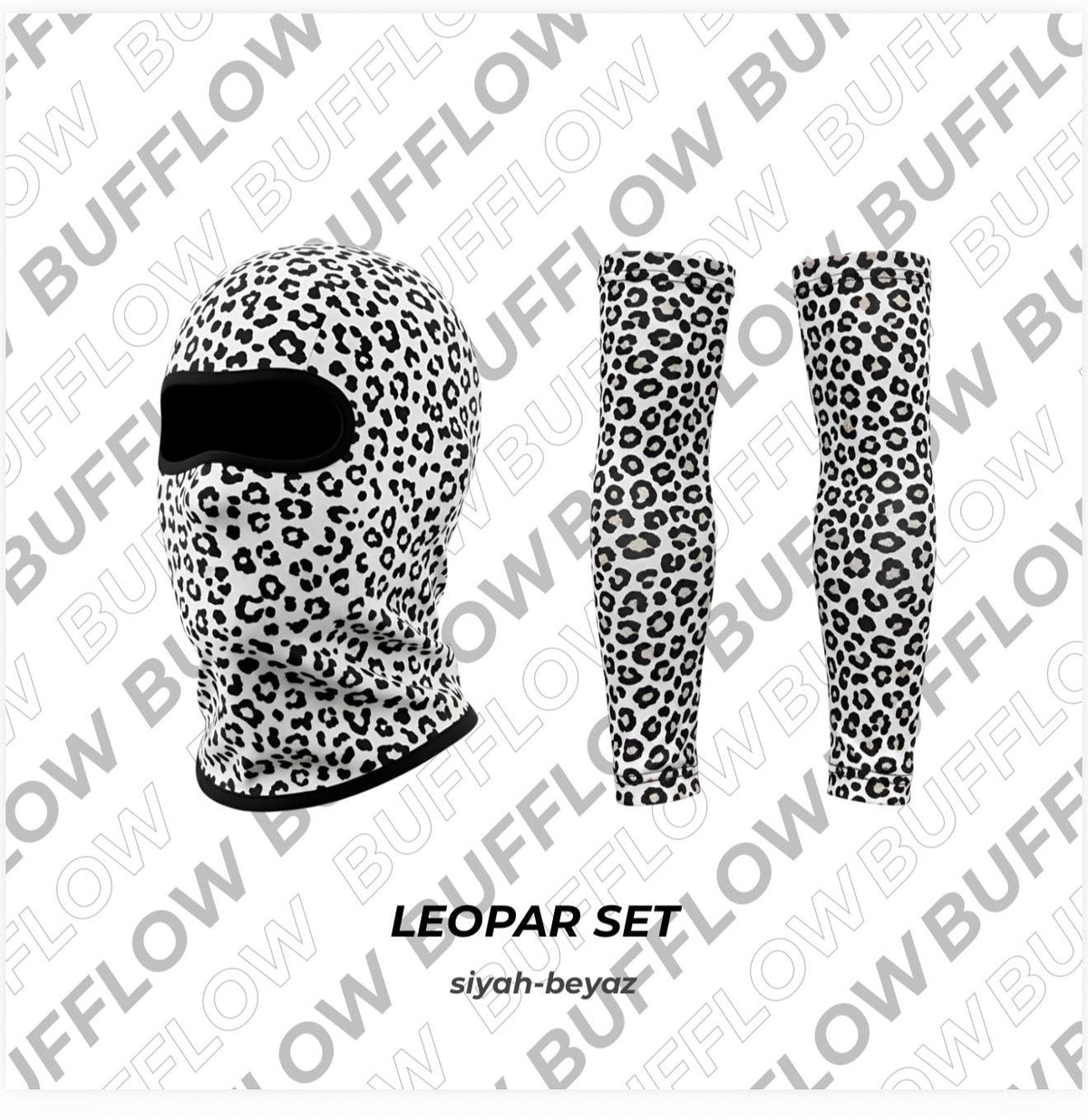 BEYAZ LEOPAR SET